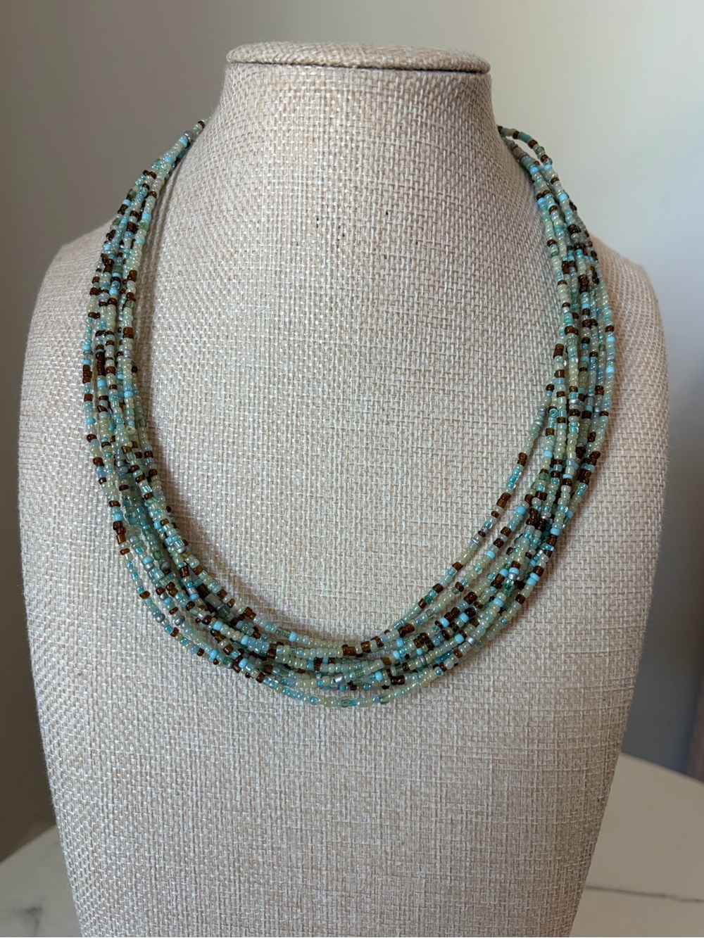 Multi-strand Seed Bead Necklace